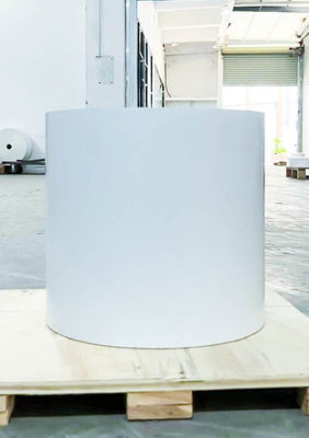 سعر جيد الورق الاصطناعي المطلي الورق الحراري الجامبو رول 75U السطح سمك الغراء الزيتي الانترنت